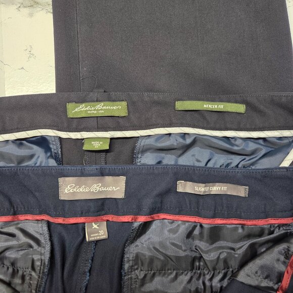 Eddie Bauer Woman's Navy Dark Blue Business Casual Office Workwear Dress Pants - Picture 13 of 15